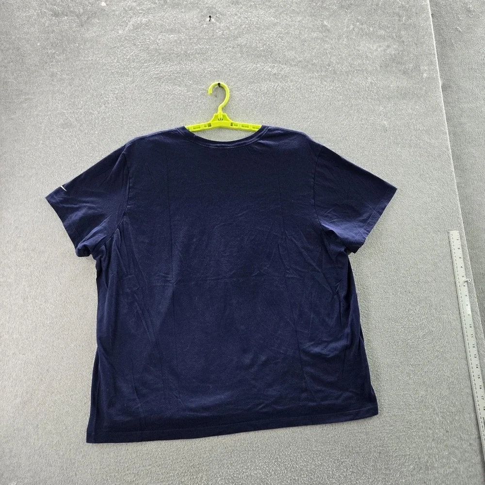 Dallas Cowboys Men Shirt 3XL Blue Nike Helmet‎ Logo Short Sleeve